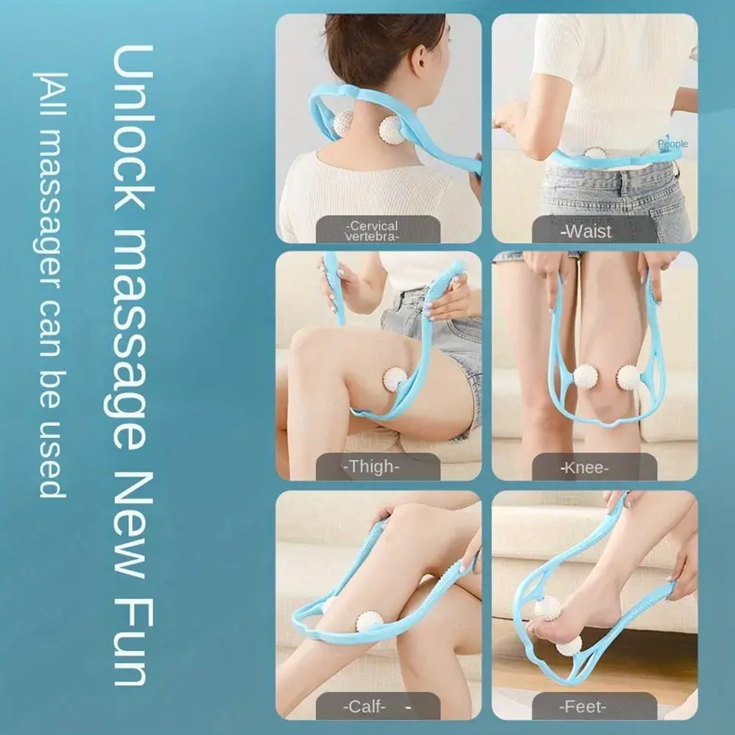 Portable Neck & Shoulder Massager for Back & Waist Relief Portable Neck & Shoulder Massager for Back & Waist Relief